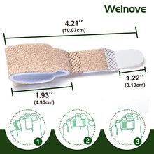 Load image into Gallery viewer, Welnove 6Pcs Hammer Toe Straightener, Hammer Toe Splints, Toe Cushioned Bandages for Correcting Hammer Toes, Broken Toes, Crooked Toes & Overlapping Toes