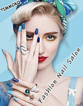 Load image into Gallery viewer, 24Pcs Press on Green Nails Medium Length Fake Nails Full Cover Stick on Nails French Green Daisy Exquisite Design Fashion Nail Decoration for Nails for Women and Girls