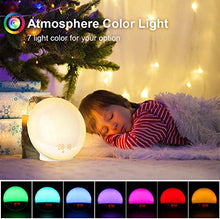 Load image into Gallery viewer, Sunrise Alarm Clocks, Wake Up Light with Sunrise/Sunset Simulation Dual Alarms Bedside Night Lamp Snooze Function FM Radio 7 Natural Sound 7 Colorful Atmosphere Lamp USB Phone Charging Port