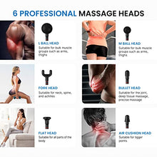Load image into Gallery viewer, Massage Gun, RENPHO Message Gun Deep Tissue Muscle Massager with Adjustable Arm and 6 Massage Head, Percussion Handheld Electric Muscle Massager Lightweight Portable for Muscle Massage Relax