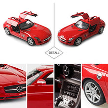 Load image into Gallery viewer, RASTAR RC Car | 1/14 Scale RC Mercedes-Benz SLS AMG Remote Control Car for Kids, Benz Model Car with Open Doors/Working Lights - Red