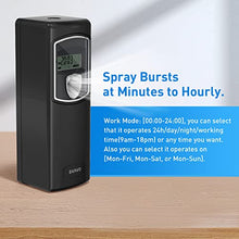 Load image into Gallery viewer, SVAVO Automatic Air Freshener Dispenser, Fragrance Aerosol Sprays Programmable Perfume Scent Dispenser for Bathroom Bedroom Hotel Office Commercial Place, Black