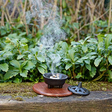 Load image into Gallery viewer, Native Spirit Traditional Cast Iron Incense Burner - Lotus Design, beatifull, heavy quality