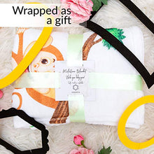 Load image into Gallery viewer, Baby Monthly Milestone Blanket | for Boy or Girl, Unisex | Month Blanket Baby for Pictures | Jungle Safari, Giraffe & Monkey Theme | Personalized Shower Gifts New Moms | Track Age & Growth