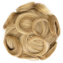 Load image into Gallery viewer, ZAIQUN Human Hair Chignons Hair Scrunchy Scrunchie Bun Updos Hair Extensions Wavy Curly Messy Donut Hairpiece Hair Robbon Ponytail Extensions(20g)
