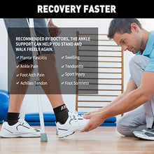 Load image into Gallery viewer, AVIDDA Plantar Fasciitis Socks 1 PAIR, Compression Foot Sleeves for Sport Arthritis Pain Relief, Ankle Support Brace for Men and Women Black M