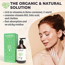 Load image into Gallery viewer, GONATURALS Pure Aloe Vera Gel For Face - Pure Organic Aloe Vera Gel Rich in Vitamin A, C, E & Serving As An Acne Moisturiser - 100% Aloe Vera Gel for Hair - Alternative to Aloe Vera Cream, 250ml
