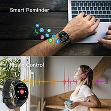 Load image into Gallery viewer, Smart Watch for Men, 360 x 360 Resolution Color Screen Smartwatch Fitness Tracker, 5ATM Waterproof Activity Trackers Watch Pedometer, Smart Watches for Men Women Kids for Phone Android