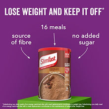 Load image into Gallery viewer, SlimFast Balanced Meal Shake, Healthy Shake for Balanced Diet Plan with Vitamins and Minerals, High in Fibre, Chocolate Flavour, 16 Servings, 600 g