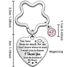 Load image into Gallery viewer, JETTOP Thank You Gifts for Women Colleagues Friend Thank You Keyring for Volunteer Special Teacher Teaching Assistant Mentor Midwife Present