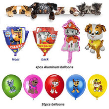 Load image into Gallery viewer, Dog Patrol Birthday Party Balloons Supplies Set ,Cartoon Dog Theme Party Decoration Supplies for Boys and Girls Children include Happy Birthday Banner,Dog Balloons,Paw Dog Patrol Foil Ballons
