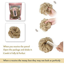 Load image into Gallery viewer, Messy Hair Bun Hair Scrunchies Bun Extension Curly Wavy Messy Synthetic Chignon Updo Hairpiece for Women and Girls