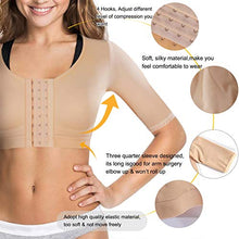 Load image into Gallery viewer, BRABIC Shaper Tops for Women Arm Compression Post Surgery Front Closure Bra Tank Top Shapewear - Beige - XL