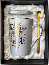 Load image into Gallery viewer, Teacher Gifts - Teacher Appreciation Gifts - Best Gifts for Teachers - Best Teacher Gifts for Women - Pink Marble Ceramic Coffee Cups