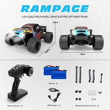 Load image into Gallery viewer, Tecnock Remote Control Car 38km/h High Speed RC Cars, 4WD Off Road Monster Truck All Terrain, 1:18 Electric Racing Car 2.4GHz RC Buggy Vehicle for Adults and Kids