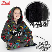 Load image into Gallery viewer, Marvel Hoodies for Boys, Fleece Oversized Blanket Hoodie Avengers Gifts for Boys Grey