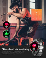 Load image into Gallery viewer, LIGE Smart Watch for Men, 1.3" Full Touch Screen IP67 Waterproof Fitness Tracker Watches with Message Notifications Heart Rate Sleep Monitor Activity Tracker for Android iOS (Black)