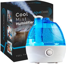 Load image into Gallery viewer, AquaOasis™ Cool Mist Humidifier {2.2L Water Tank} Quiet Ultrasonic Humidifiers for Bedroom & Large room - Adjustable -360° Rotation Nozzle, Auto-Shut Off, Humidifiers for Babies Nursery & Whole House