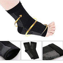 Load image into Gallery viewer, Dr Sock Soothers Socks,3 Pairs Plantar Fasciitis Foot Care Compression Socks Sleeve (Black, S/M(5-9.5))