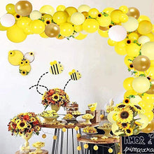 Load image into Gallery viewer, GuassLee Sunflower Party Decoration Balloons Set - Yellow Light Yellow White Gold Balloons for Sunflower Theme Birthday Baby Shower Wedding Decorations