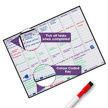 Load image into Gallery viewer, Magnetic Weekly Planner Fridge Whiteboard - Weekly Meal Planner - Family Planner - Get organised to Reduce Stress in Your Life