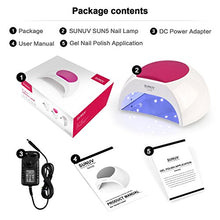 Load image into Gallery viewer, UV Nail Lamp, SUNUV 48W Professional UV Light for Gel Nails with Timer and Sensor, Manicure and Pedicure Nail Art Tools for Home and Salon