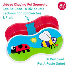 Load image into Gallery viewer, TUM TUM Kids Lunch Box with Dipping Pot Separator, Childrens Healthy Lunchbox - Bugs