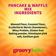 Load image into Gallery viewer, Groovy Keto Pancake & Waffle Mix | Low Carb | Keto Friendly | Sugar Free - Great alternative to Sweet American Style Pancakes - No Added Sugar, Diabetic Friendly, High Protein & Fibre - 240g pouch