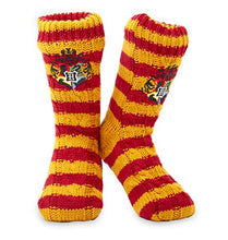 Load image into Gallery viewer, Harry Potter Fluffy Slipper Socks - Gryffindor Deluxe Knitted Winter Warm Fleece Lined Chunky Slipper Bed Socks Ladies Non Slip for Boys, Girls, Men, Women Size 5 to 8 - Great Stocking Fillers