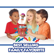 Load image into Gallery viewer, TOMY Games T7028 TOMY Pop Up Pirate Classic Children's Action Board Game Toy, Wood-Choc Brown