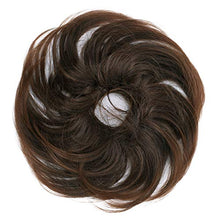 Load image into Gallery viewer, PRETTYSHOP Hairpiece Scrunchie Scrunchy Bun Updo Bridal Hairstyle Ponytail Wavy Brown Mix G26B
