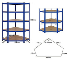 Load image into Gallery viewer, Heavy Duty Garage Corner shelving kit, 1 Corner unit 1800mm x 900mm x 450mm FREE Next Working Day Delivery *