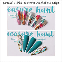 Load image into Gallery viewer, Makartt Blooming Gel Nail Polish 6 Colors Set, Nail Ink Magic Watercolor Blossom Red Pink Blue Green Marble Floral Print Nail Design Summer