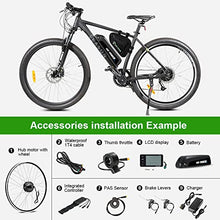 Load image into Gallery viewer, YOSE POWER 26'' E-bike Conversion Kit 36V350W Rear Wheel Motor Cassette with Integrated controller 36V13Ah Battery