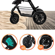 Load image into Gallery viewer, Kinderkraft Pram 3 in 1 Set MOOV, Travel System, Baby Pushchair, Buggy, Foldable, with Infant Car Seat, Accessories, Rain Cover, Footmuff, for Newborn, from Birth to 3 Years, Black