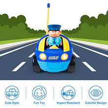 Load image into Gallery viewer, SGILE Remote Control Car for Toddlers with Sound and Light, RC Police Car Toys Birthday Gift Present for 18 Month+ Year Old Boys Girls, Blue