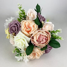 Load image into Gallery viewer, Roqueen Artificial Flowers Fake Silk Flowers for DIY Wedding Bouquets Centerpieces Arch Arrangements Decorations (Garden Dusty Rose)