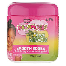 Load image into Gallery viewer, African Pride Dream Kids Olive Miracle Anti-Frizzy Conditioning Gel Smooth Edges 170 g/6 oz