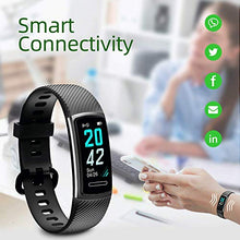 Load image into Gallery viewer, TEMINICE High-End Fitness Trackers HR, Activity Trackers Health Exercise Watch with Heart Rate and Sleep Monitor, Smart Band Calorie Counter, Step Counter, Pedometer Walking for Men & Women (Black)