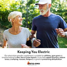 Load image into Gallery viewer, Keto-Pro Keto Electrolytes 250g | Keeping You Electric | Electrolyte Powder & Salts with Astaxanthin | Supporting Your Keto Fasting, Health & Fitness Goals | Lemon Orange Flavour