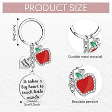 Load image into Gallery viewer, Teacher Gifts for Women Thank You Teacher Keychain Teacher Appreciation Gifts Teacher Gifts Keychain Jewelry Accessories Teacher Presents for Women Teachers Birthday Valentine New Year (Circle Style)