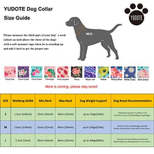 Load image into Gallery viewer, YUDOTE Pink Dog Collar Medium with Flamingos Print for Lively Female Girl Dogs Daily Use,Adjustable 31-49cm