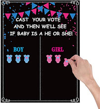 Load image into Gallery viewer, Funnlot Gender Reveal Boy or Girl Voting Game Gender Reveal Party Games 54pcs Gender Reveal Voting Game Stickers Boy or Girl Gender Reveal Guess Game Gender Reveal Party Supplies