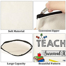 Load image into Gallery viewer, Teacher Appreciation Gifts Teacher Survival kit Teacher Supplies for Classroom Makeup Pouch Cosmetic Bag Travel Toiletry Case Pencil Bag for Preschool High School Teacher Gifts Makeup Bag for Women