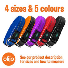 Load image into Gallery viewer, Padded Dog Collar, UK Brand, Adjustable, Reflective, Ultra Soft Breathable Neoprene padding. 4 sizes, 5 colours, Premium X-Strong Nylon, plus Safety Buckle. Odour Resistant & Fast Drying