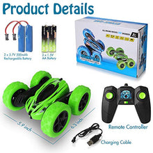 Load image into Gallery viewer, KIDWILL Remote Control Car, 4WD 2.4 Ghz High Speed Electric RC Stunt Car, 360° Double-Side Spinning & Tumbling, LED Headlight, Kids Toy Car for Boys and Girls