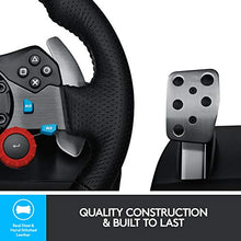Load image into Gallery viewer, Logitech G29 Driving Force Racing Wheel and Floor Pedals, Real Force Feedback, Stainless Steel Paddle Shifters, Leather Steering Wheel Cover for PS5, PS4, PC, Mac - Black