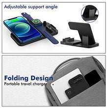 Load image into Gallery viewer, TEMINICE 4 in 1 Wireless Charger, Apple Watch & AirPods & Pencil Charging Dock Station, Nightstand Mode for iWatch Series 7/6/SE/5/4/3/2/1, Fast Charging for iPhone 13/12/11/ Pro Max/XR/XS Max/Xs/X/8