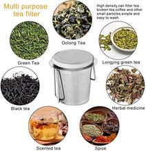 Load image into Gallery viewer, HAUSPROFI Tea Infuser, 304 Stainless Steel Tea Strainer with Lid and Foldable Handle, Tea Filter for Teapots Cups Mugs to Brewing Steeping Loose Leaf, 1 Pack