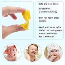 Load image into Gallery viewer, Vicloon silicone toothbrush baby, 6 Pack Finger Brush with Clear Case Set Food Grade Tooth Cleaner Oral Massager for Infant &Toddlers